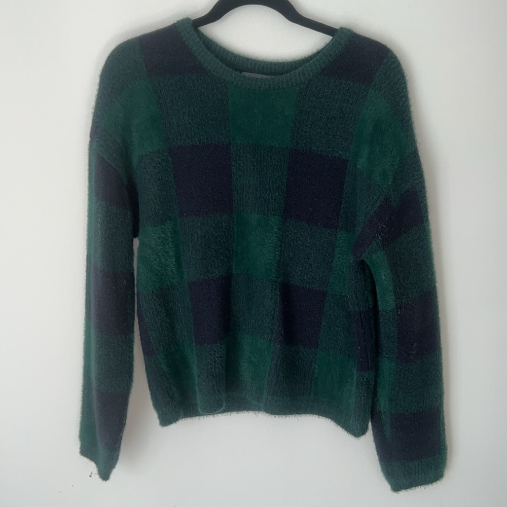 Anthropologie Susan Plaid eyelash sweater - Picture 6 of 10